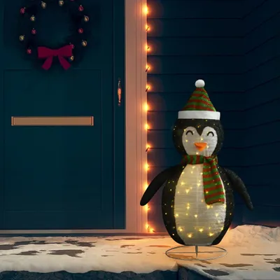 Produktbild von Pinguin-Figur Weihnachtsdekoration LED Luxus Stoff 120 cm , Weihnachtsbeleuchtung Design 2024