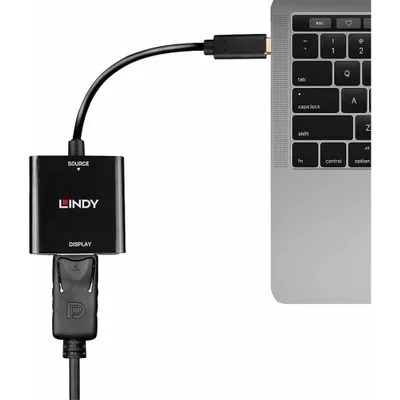 Produktbild von Lindy 43269, USB Typ-C, DisplayPorts ausgang, 3840 x 2160 Pixel