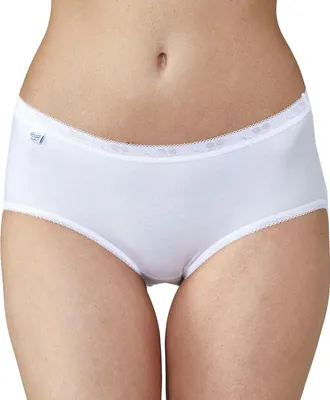 Produktbild von Sloggi Damen Unterhose Basic+ Midi , 2-Pack, 44, Weiß
