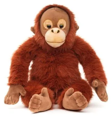 Produktbild von Uni-Toys Sitzender Orang-Utan Plüschtier 27 cm Realistisch