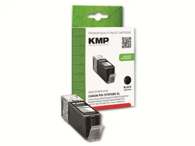 Obrázok produktu pre KMP C107BPIX, Čierna, Atrament na pigmentovej báze, 22 ml, 500 strany