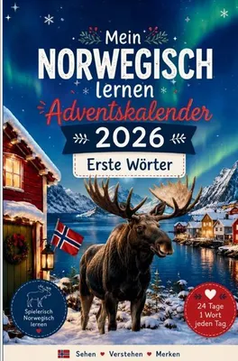 Immagine prodotto di Mein Norwegisch lernen Adventskalender 2026 - Erste Wörter