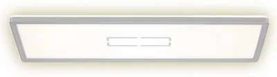 Produktbild von LED Deckenleuchte Deckenlampe ultraflach 22 W weiß-silber Kunststoff Briloner