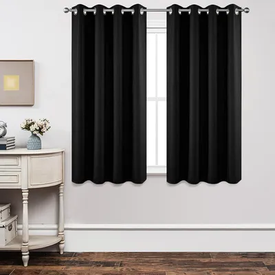 Obrázek produktu pro Zatemňovací závěsy – Izolační panely – Kvalitní spánek – Ochrana proti teplu – 158 x 106 cm – Černá barva