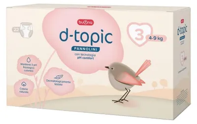 Produktbild von D-TOPIC Windeln, Größe 3, 22 Stück