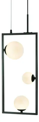 Produktbild von ACA Pendelleuchte 3XG9 QUADRO, schwarz-weiß, 25 x 12 x 120 cm, OD91253PB