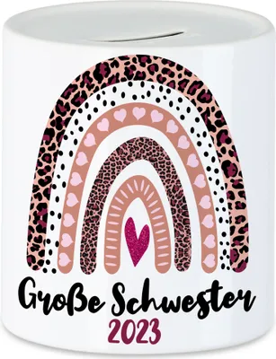 Produktbild von Große Schwester 2023 Spardose Sisters Beschützer Geborgenheit Liebe Familie Zusammenhalt Freude Sis Love