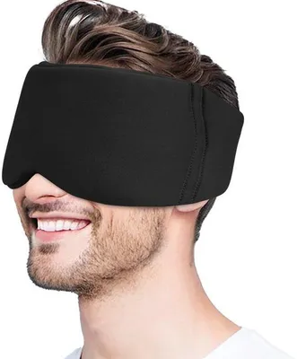Productafbeelding van Slaapmasker, verduisterend, zwart, zacht, ademend
