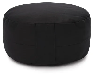 Immagine prodotto di Cuscino da yoga Yogabox Glückssitz® OVAL - prodotto localmente - nero 30 x 23 x 15 cm con gusci di grano saraceno