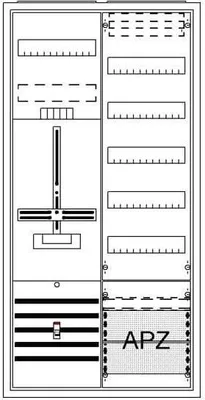 Produktbild von Striebel Komplettschrank AP DA27CB Dreipunkt A27 1Z1V5A2 2CPX054284R9999