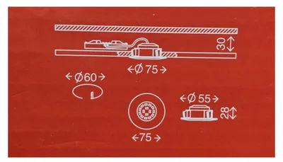 Produktbild von Briloner LED Einbauleuchten 3er Set Eisengrau 570lm 3000K IP44 3-Stufen Dimmbar