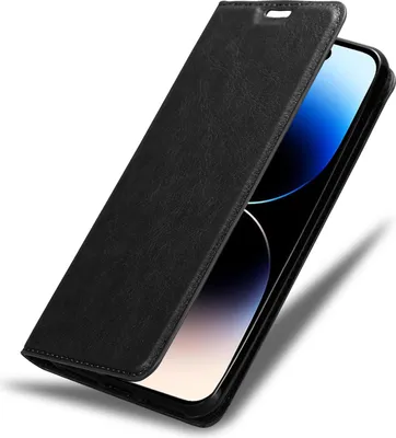 Image de Cadorabo Housse pour Apple iPhone 14 PRO MAX Housse de protection en noir Etui pour téléphone portable Case Cover Fermeture magnétique