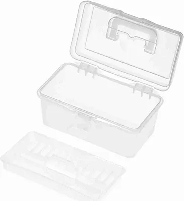 Produktbild von Číre plastové umenie skladovanie Box Viacúčelové akvarel olejomaľba dodávky prípad prenosné pre umelcov študentov