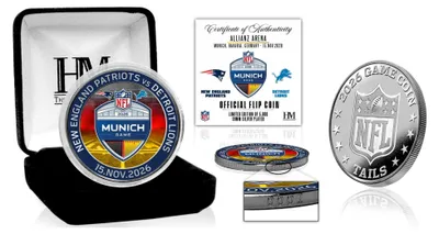 Produktbild von NFL Munich Game 2026 Official Flip Coin (39mm) Münze, silber