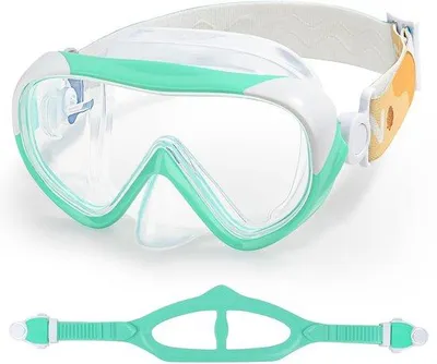 Productafbeelding van Kinderen Zwemmasker - 180° Duikbril met Neusbedekking voor 4-14 Jaar
