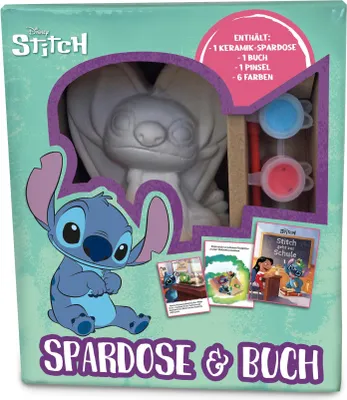 Produktbild von Disney Stitch: Spardose & Buch