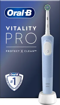 Image de Oral-B | Electric Toothbrush | Vitality Pro | Rechargeable | For adults | Number of brush heads included 1 | Number of teeth brushing modes 3 | Blue