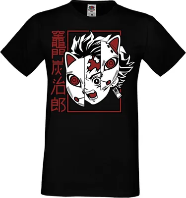Immagine prodotto di Maglietta da uomo Anime Manga Demon Anime Slayer Tanjiro Tonos, Man M , Noir