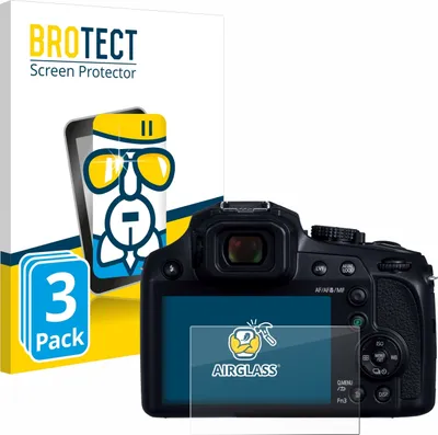 Produktbild von 3x BROTECT Schutzglas für Panasonic Lumix DC-FZ82D Schutzfolie Panzer Folie Glas Display Schutz klar