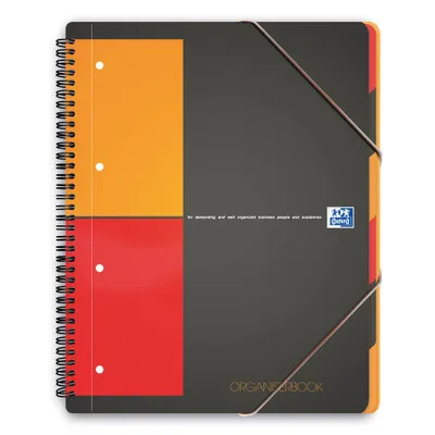 Image de Oxford Organiser Book bloc-notes A4 80 feuilles Noir