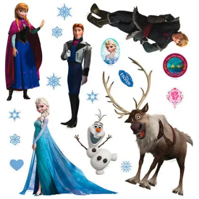 Produktbild von Disney-Aufkleber 30X30 Cm./1 Stück Das Eiskönigreich