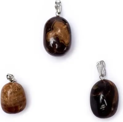 Image de Miel Calcite Pendentif pierre précieuse Oeillet inséré -- ±1-2.5cm
