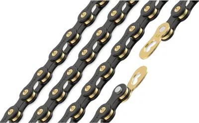 Immagine prodotto di catena 12sB, 1/2" x 11/128" a 12 velocità - nero/oro - 126 maglie