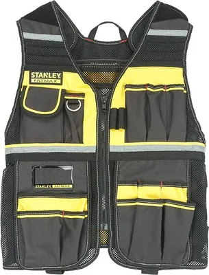 Produktbild von Stanley FMST1-71181 Atmungsaktives Multipocket-Westengewebe mit reflektierenden Streifen