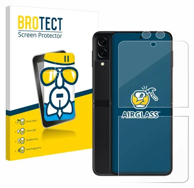 Produktbild von BROTECT Schutzglas für Samsung Galaxy Z Flip 3 5G (Display+Kamera) Schutzfolie Panzer Folie Glas Display Schutz klar