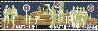 Produktbild von Briefmarken Malta 1969 Mi 398-400 Dreierstreifen (kompl.Ausg.) postfrisch Sondermarken