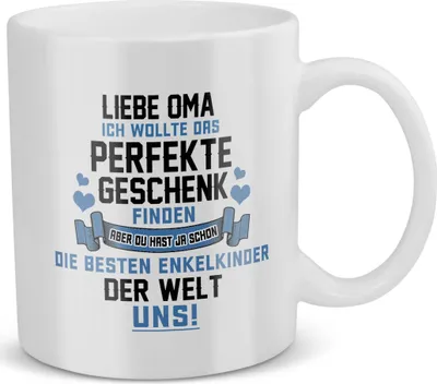Produktbild von 22Feels Oma Geschenk Geburtstag Grossmutter Tasse Weihnachten Rentnerin Kaffeetasse Frauen Beste Grosseltern Muttertag Geschenkidee
