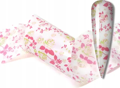 Productafbeelding van Transferfolie, 10 cm x 4 cm, bloemenmotief