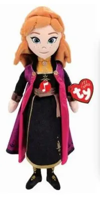Produktbild von TY Anna, Cartoon-Figur, Beige, Schwarz, Orange, Violett, Plüsch, Frozen, China, LR41