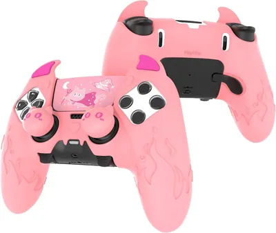 Productafbeelding van Beschermhoes - Geschikt voor PlayStation 5 - Siliconen Beschermhoes met Duimgrips voor Edge Controller