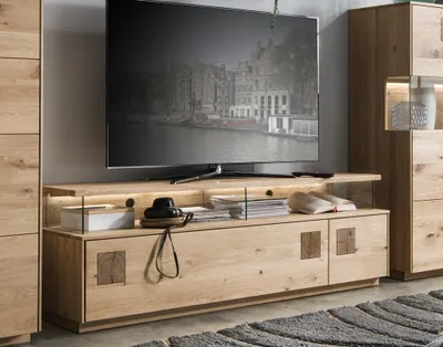 Produktbild von TV Board 170x56cm 'Monza' Wildeiche geölt