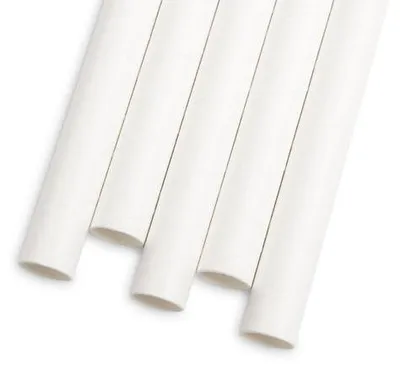 Obrázok produktu pre Papierová slamka - biela - 197 x 10 mm - 80 ks / b