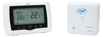 Obrázek produktu pro Bezdrátový inteligentní termostat PNI CT36 PRO, ± hysteréza 0,1 °C, WiFi 2,4 GHz, aplikace TuyaSmart, ovládání přes internet