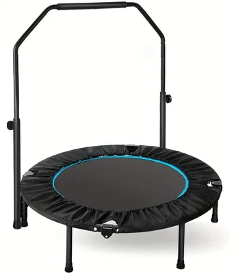 Image de Trampoline d'intérieur - Trampoline de fitness - Tapis de saut - Appareil d'entraînement - Trampoline de saut - Pliable