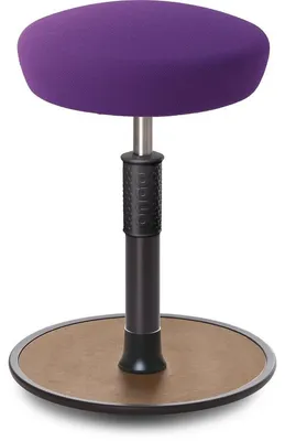 Produktbild von Sitz- Stehhocker Free Regular Hutsitz Gestrick Purpur schwarz /Natur.