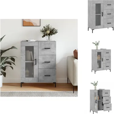 Produktbild von vidaXL Sideboard Betongrau 69,5x34x90 cm Holzwerkstoff -  Sideboards