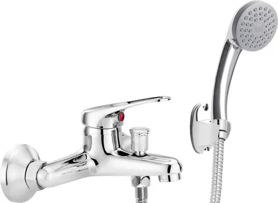 Obrázek produktu pro Wall-mounted bathtub mixer with shower set