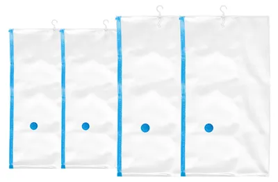 Image de Omgoods - Ensemble de 4 sacs de rangement sous vide pour vêtements