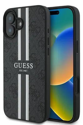 Immagine prodotto di GUESS Apple iPhone 16 Plus Cover rigida 4G Stripe Design MagSafe
