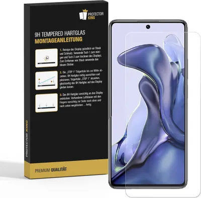 Produktbild von 3x 9H Panzerglas für Xiaomi 11T Schutzglas Displayschutz Schutzfolie Panzerfolie Hartglas Displayglas Tempered Glasfolie Sicherheitsglas Echtglas