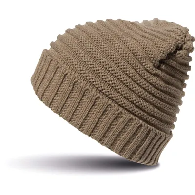 Produktbild von Result Winter Essentials RC376X | Damen Braided Hat / Innen: 100% Polyester Fleece - Farbe: Grey/Black - Größe: One Size