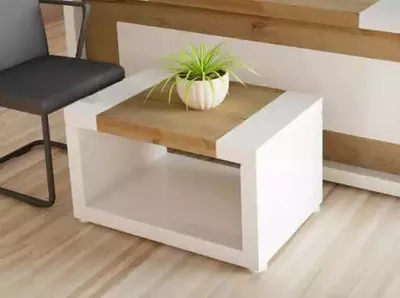 Produktbild von Designer Weißer Couchtisch Luxus Holz Tisch Wohnzimmer Möbel Ablagetisch