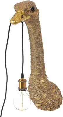 Image de Lampe murale Gold Ostrich 72 cm