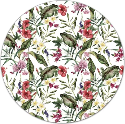 Produktbild von Glas-Herdabdeckplatte Glaskeramikkochfeld-Abdeckung Schneideplatten - 40 cm - Blumen Garten Floral