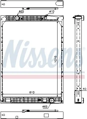 Produktbild von NISSENS 67169 Kühler Motorkühlung