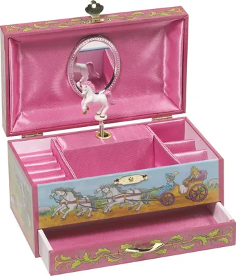 Zdjęcie produktu dla Goki Music box horse with drawer, Zabawka pozytywka, 600 g, Wielobarwny